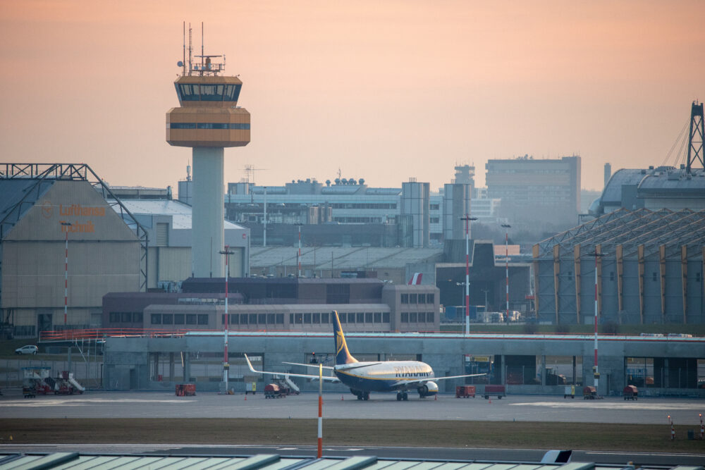 Wieża lotniska w Hamburgu