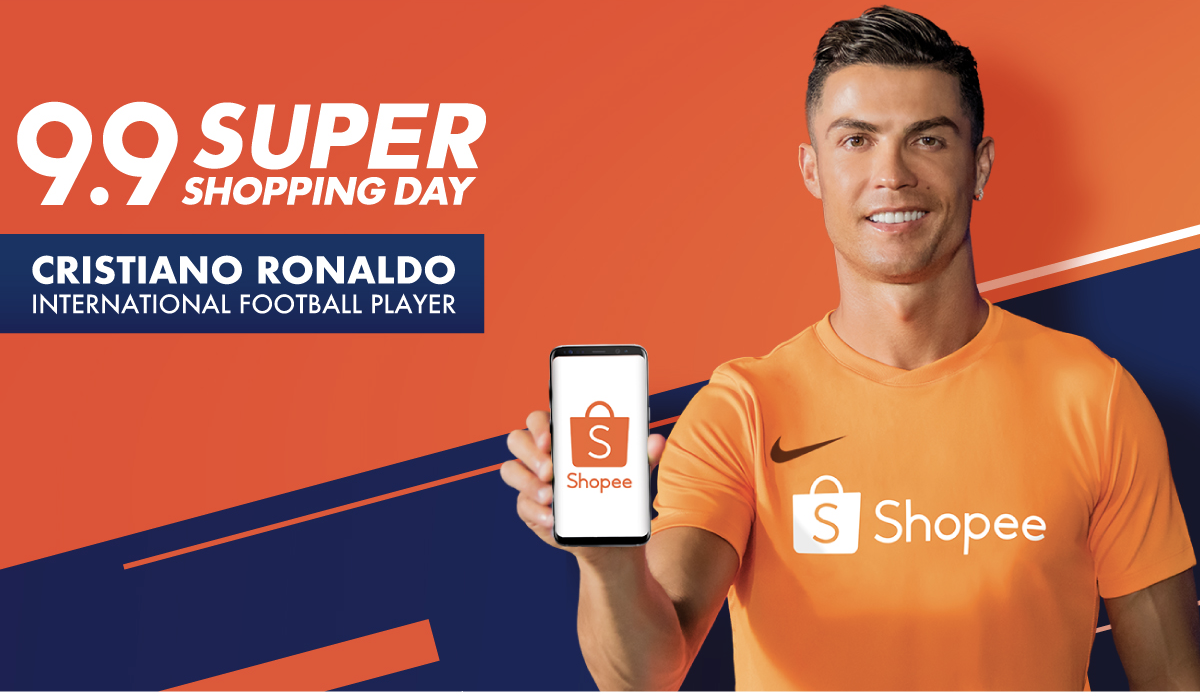 Shopee x Cristiano Ronaldo |  kreatywny biznes |  bęben