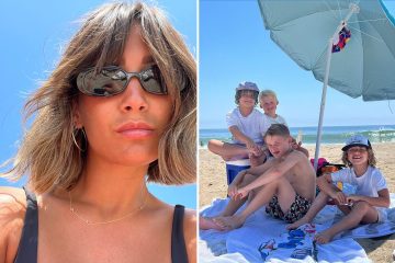 Frankie Bridge olśniewa w zapadniętym czarnym bikini na plaży podczas rodzinnych wakacji