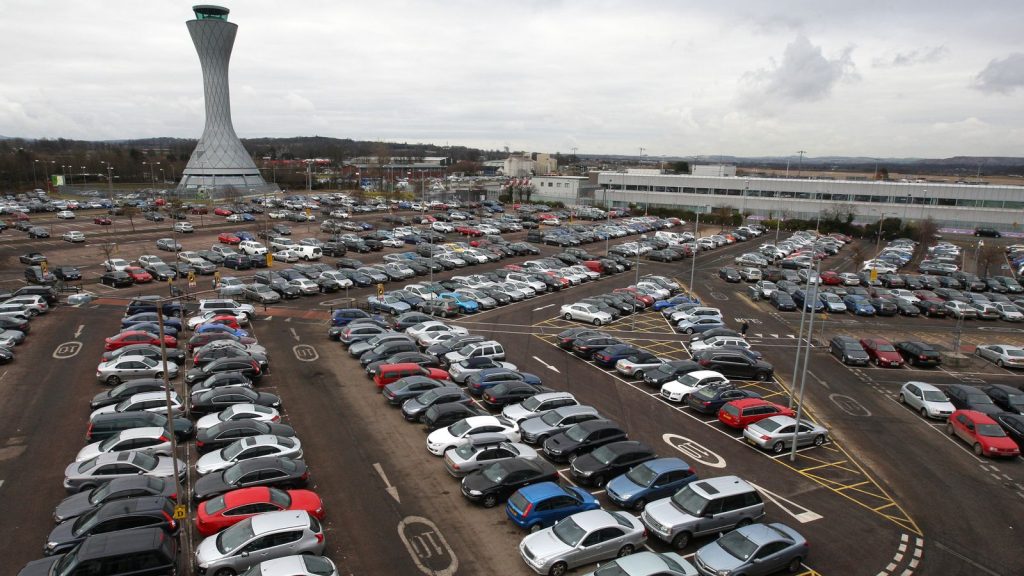 Car park at Edinburgh Airport
