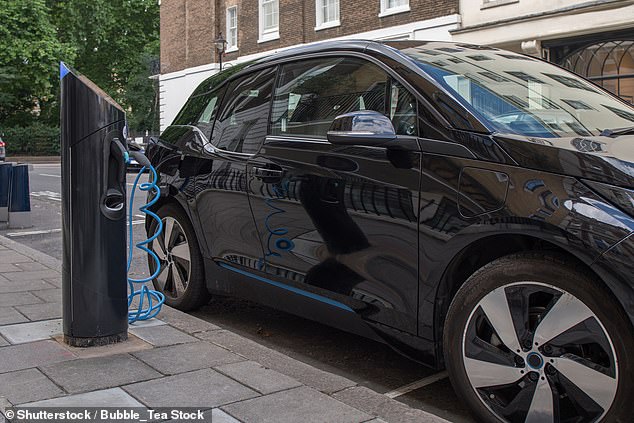 Posłowie ładują akumulatory samochodowe w Pałacu Westminsterskim w skarbcu publicznym – nawet gdy ministrowie rozważają podniesienie opłat za benzynę (zdjęcie pliku ładowania samochodu elektrycznego w Westminster)